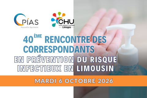 40e Rencontre des correspondants en prévention du risque infectieux en Limousin